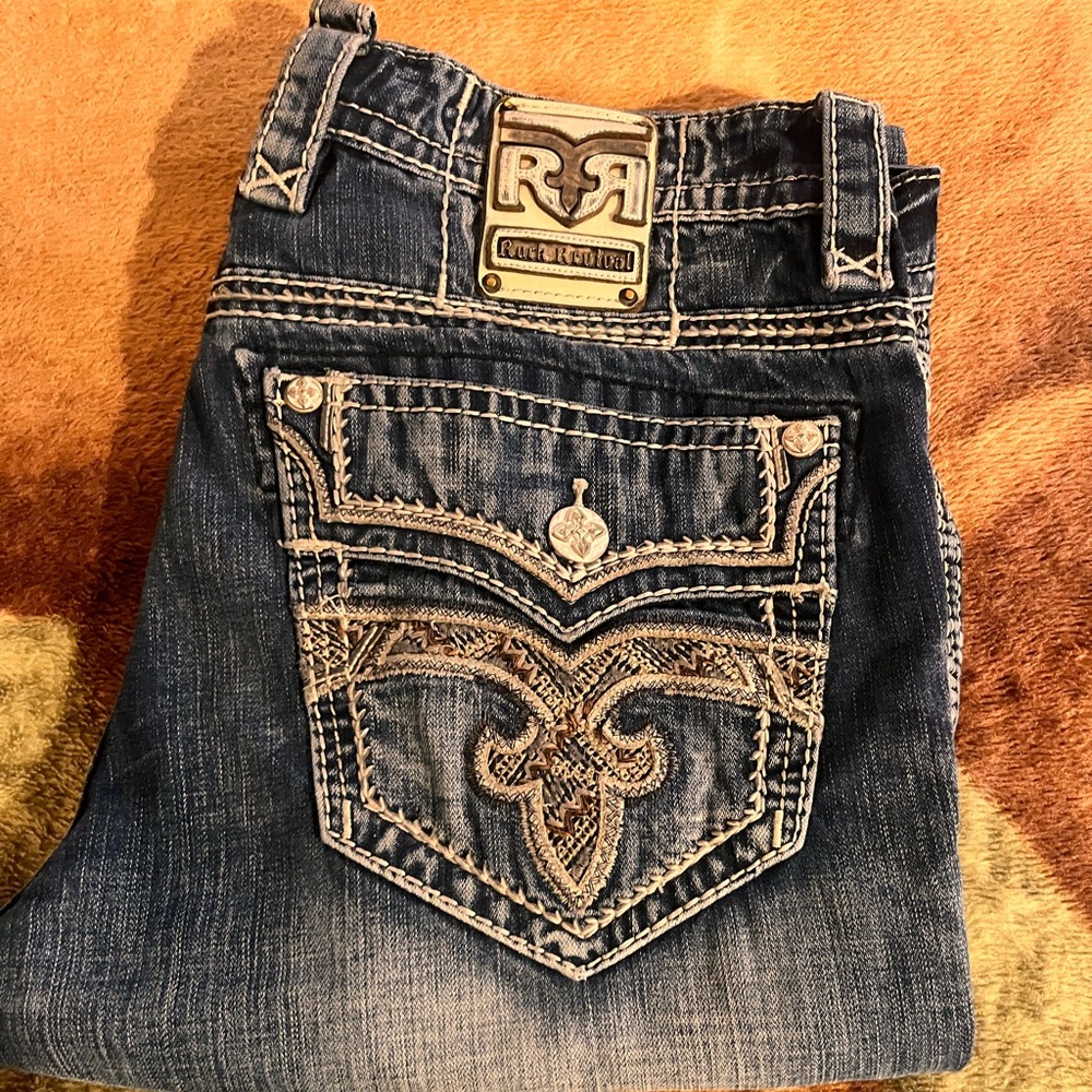 Mens Rock Revival Jeans